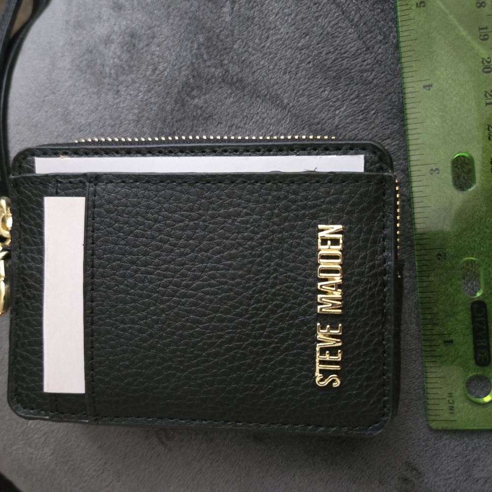 Steve Madden Black Card Holder